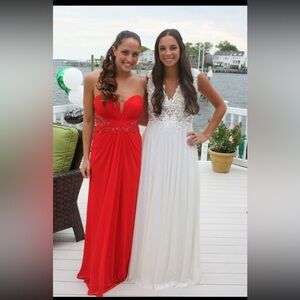 Ema Savahl - double v neck gown - Medium - Worn once/flawless condition